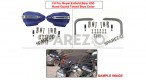 Fit For Royal Enfield Bear 650 Tinted Blue Color Hand Guard Kit - SPAREZO
